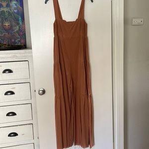 Lush Teracotta wide legged jumpsuit